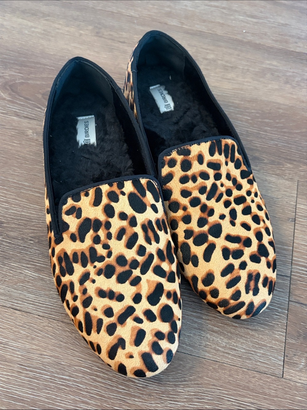 Birdies The Starling Leopard Print Flats size 8